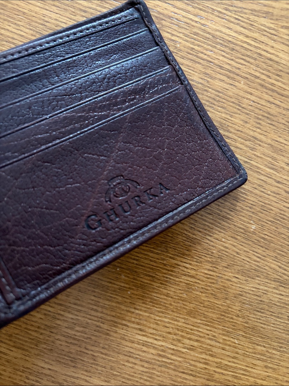 Ghurka Marley Hodgson Original Mens Wallet Bifold Chestnut Leather Vintage - Picture 3 of 15